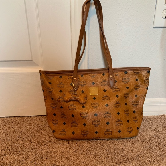 mcm small shopper tote